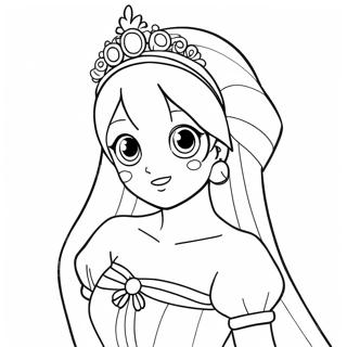 Anime Princess Coloring Page 121631-56273