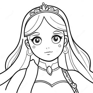 Anime Princess Coloring Page 121631-56274