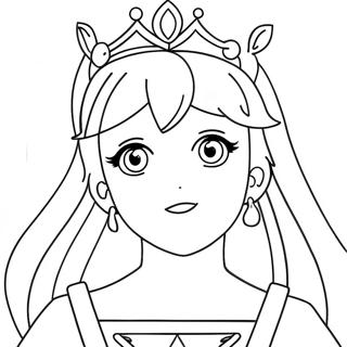 Anime Princess Coloring Page 121631-56275