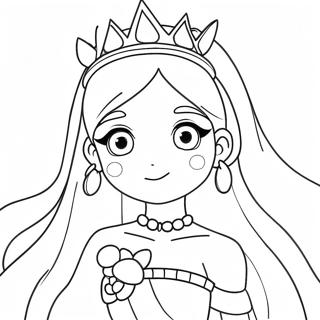 Magical Anime Princess Coloring Page 121632-56277