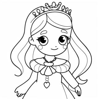 Magical Anime Princess Coloring Page 121632-56278