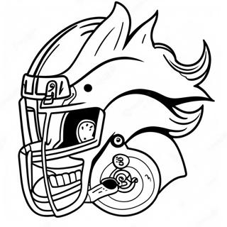 Denver Broncos Logo Coloring Page 121657 56299