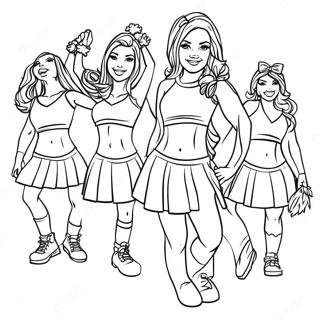 Broncos Cheerleaders Coloring Page 121658 56301