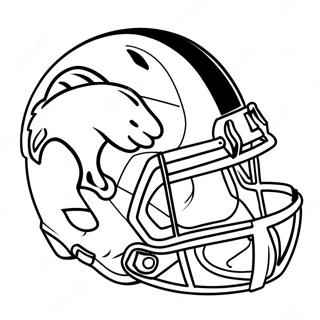 Denver Broncos Helmet Coloring Page 121659 56307