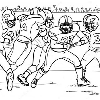 Broncos Players In Action Coloring Page 121660 56309