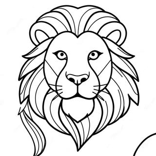 Courageous Aslan Coloring Page 121683-56323