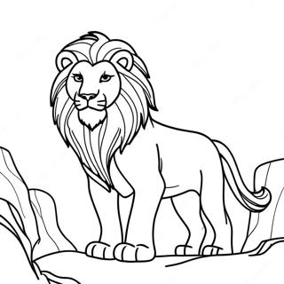 Courageous Aslan Coloring Page 121683-56324
