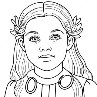Lucy Pevensie In Narnia Coloring Page 121684-56326