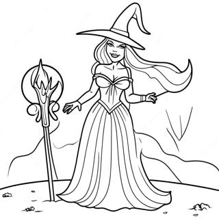 Snowy White Witch Coloring Page 121685-56331