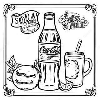Vintage Soda Advertisement Coloring Page 121710 56351