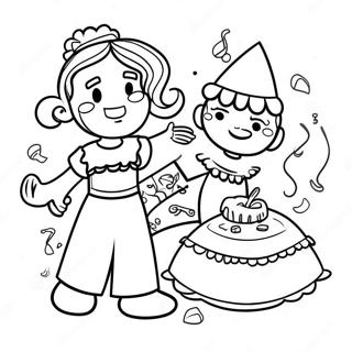 Colorful Spanish Fiesta Coloring Page 121810-56417