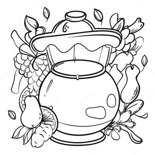 Colorful Spanish Fiesta Coloring Page 121810-56420