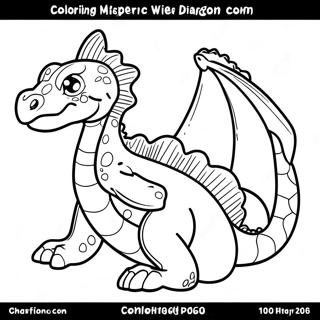 Playful Water Dragon Coloring Page 121887-56482