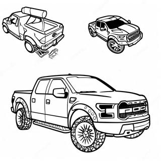 Ford Raptor Truck Coloring Page 121936-56515