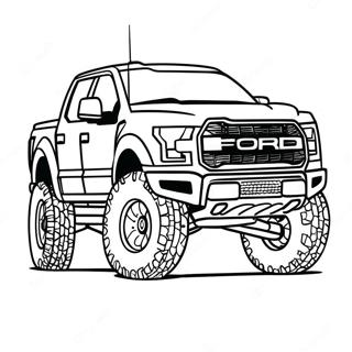 Ford Raptor In Action Coloring Page 121937-56518