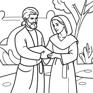 Elijah And The Widow Coloring Page 121965 56545