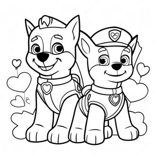 Paw Patrol Valentine S Day Coloring Page 122039-56594