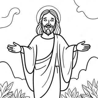 Joyful Jesus In Nature Coloring Page 122067 56622
