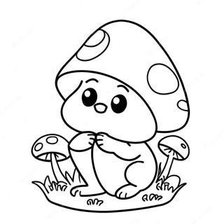 Mushroom Gnome Coloring Page 122091-56633