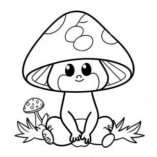 Mushroom Gnome Coloring Page 122091-56636