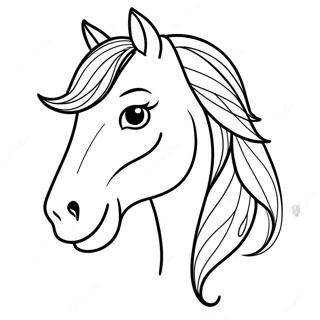 Horse Head Coloring Pages