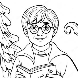 Harry Potter Christmas Coloring Pages