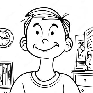Big Nate Funny Comic Strip Coloring Page 122170-56704
