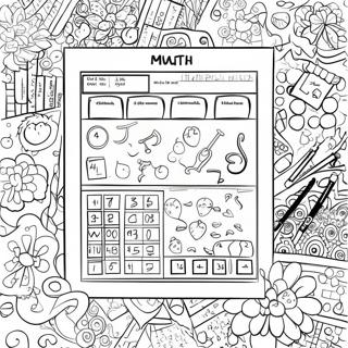 5th Grade Math Workpages Coloring Page 122219-56734