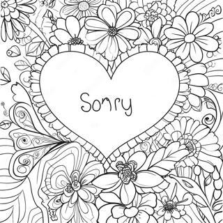 Heartfelt Sorry For Your Loss Coloring Page 122246-56815