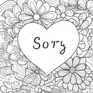 Heartfelt Sorry For Your Loss Coloring Page 122246-56816