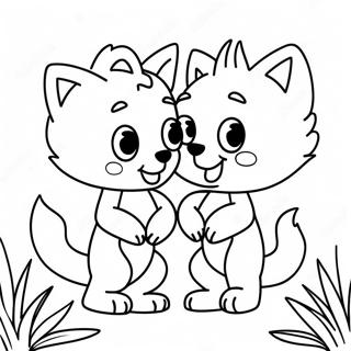 Pomni And Jax Coloring Pages