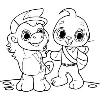 Pomni And Jax In A Fun Adventure Coloring Page 122272-56833