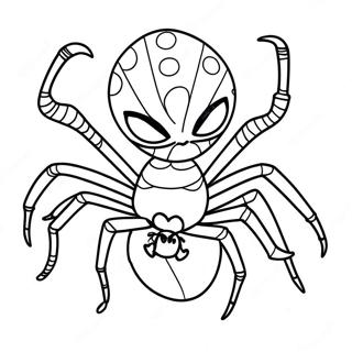 Cool Spider Punk In Action Coloring Page 122348-56893