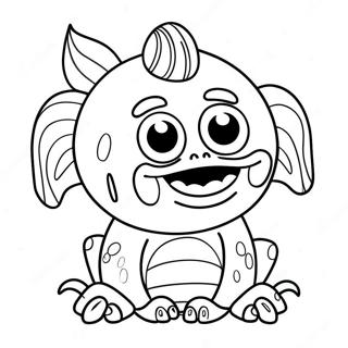 Funny Ugly Creature Coloring Page 122398-56934