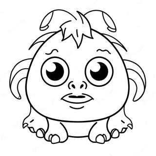 Funny Ugly Creature Coloring Page 122398-56935