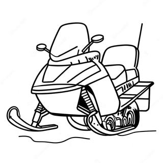 Snowmobile Coloring Pages