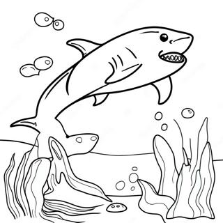 Majestic Hammerhead Shark Coloring Page 122479-57005