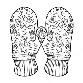 Mittens Sheet Coloring Page 122526-57029