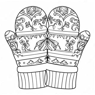 Cozy Mittens Coloring Page 122527-57033