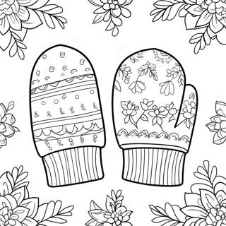 Cozy Mittens Coloring Page 122527-57034