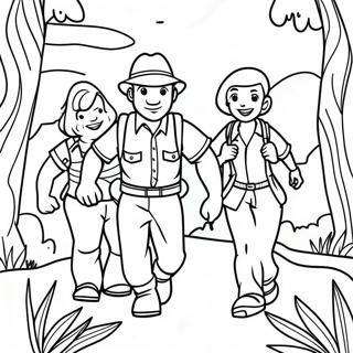 Jumanji Adventure Scene Coloring Page 122605-57094