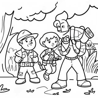 Jumanji Adventure Scene Coloring Page 122605-57095