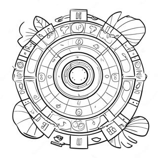 Jumanji Game Board Coloring Page 122607-57104