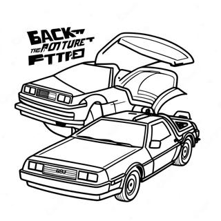 Back To The Future Coloring Page 122682-57152