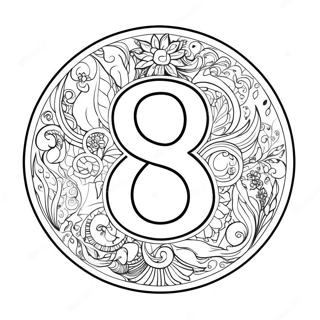 Number 8 Coloring Pages