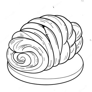 Traditional Shabbos Challah Bread Coloring Page 122918-57347