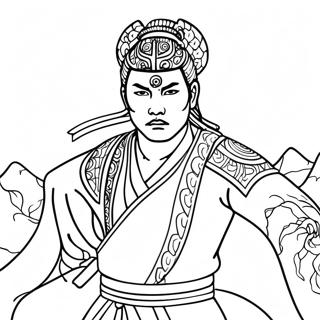 Tengen Uzui In Action Coloring Page 123068-57454