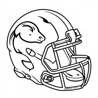 Broncos Helmet Design Coloring Page 123097-57488