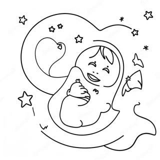 Cute I Love You To The Moon And Back Coloring Page 123120-57493