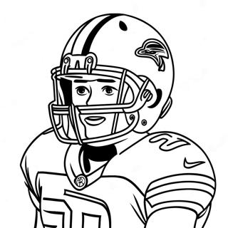 Aj Brown With Football Coloring Page 123148-57522